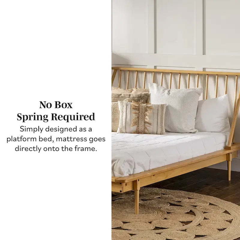 Middlebrook Blaney Solid Wood Spindle Platform Bed