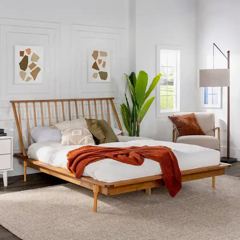 Middlebrook Blaney Solid Wood Spindle Platform Bed