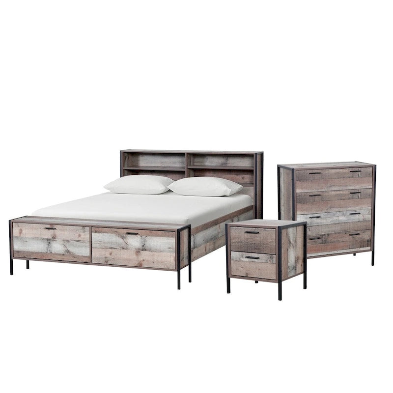 Carbon Loft Navid 4-drawer Chest with Metal Frame and Legs