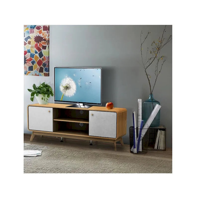 Ren Home Leva Media Console TV Stand with Storage