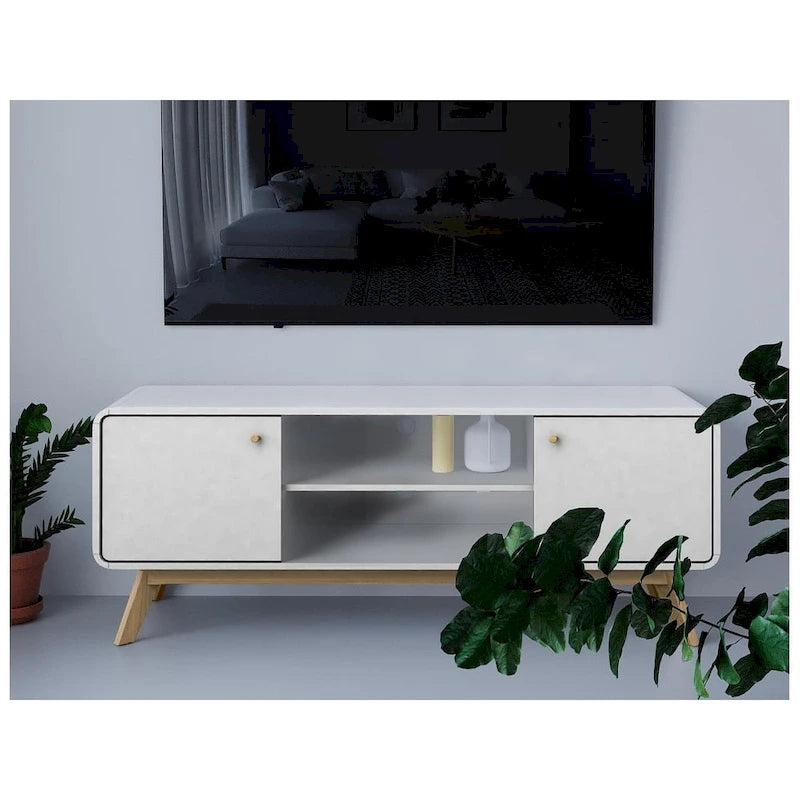 Ren Home Leva Media Console TV Stand with Storage