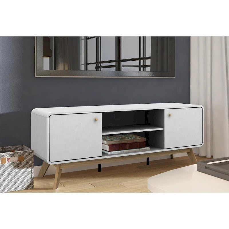 Ren Home Leva Media Console TV Stand with Storage