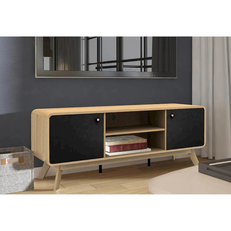 Ren Home Leva Media Console TV Stand with Storage