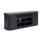 Signature Design by Ashley Brown and Blue Landocken 83 TV Stand - 83W x 20D x 33H