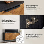 Senin Modern Herringbone TV Stand with Adjustable Shelves by HULALA HOME - 55 inches