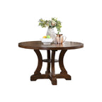 Rustic Round Pedestal Dining Table