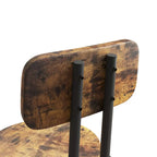 3-Piece Bar Table Set, Round Bar Table with 2 Stools and Storage Shelf- 23.6x36.2 inch