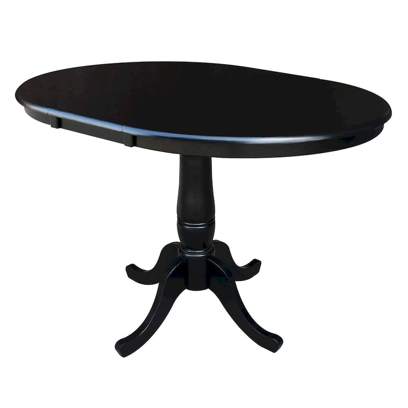 36 Round Extension Dining Table With 4 San Remo Chairs