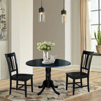 42 Dual Drop Leaf Table With 2 San Remo Chairs