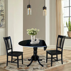 42 Dual Drop Leaf Table With 2 San Remo Chairs