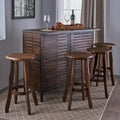 Samala 5-Piece Acacia Wood Bar Set by Christopher Knight Home