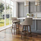 Amisco Nolan Swivel Counter and Bar Stool