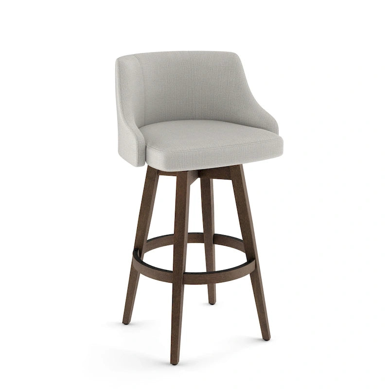 Amisco Nolan Swivel Counter and Bar Stool