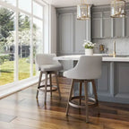 Amisco Nolan Swivel Counter and Bar Stool