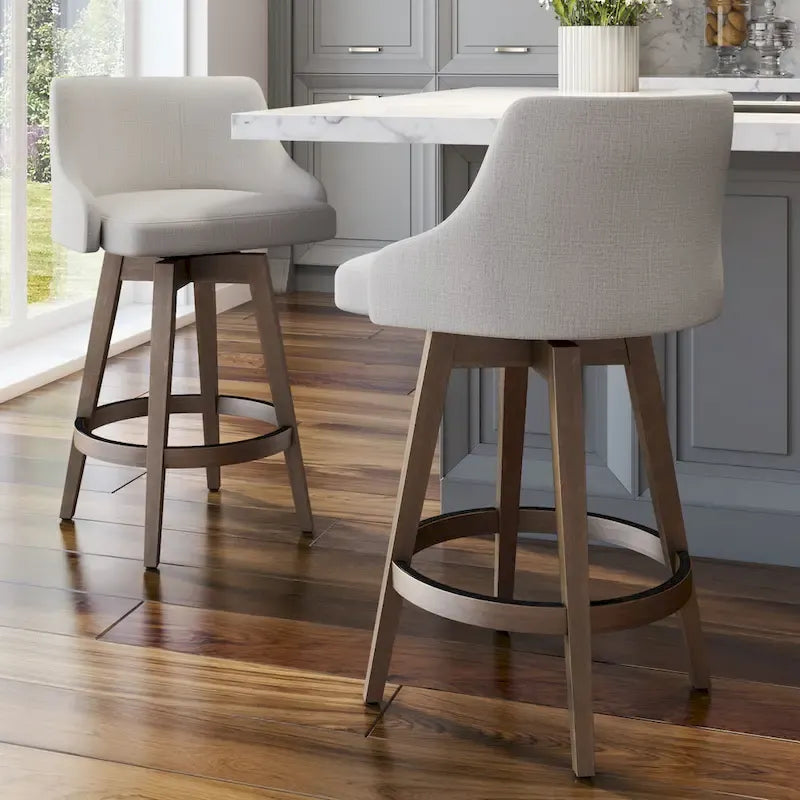 Amisco Nolan Swivel Counter and Bar Stool