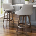 Amisco Nolan Swivel Counter and Bar Stool