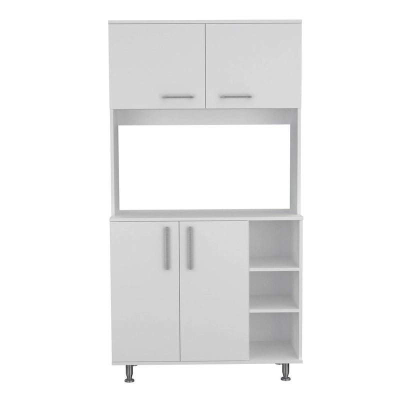 FM Furniture Wenden 2 Piece Kitchen Set, Brooklyn 46 Kitchen Island and Colorado Pantry Cabinet