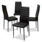 Modern Faux Leather Dining Chair 4-Piece Set by Baxton Studio