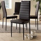 Modern Faux Leather Dining Chair 4-Piece Set by Baxton Studio