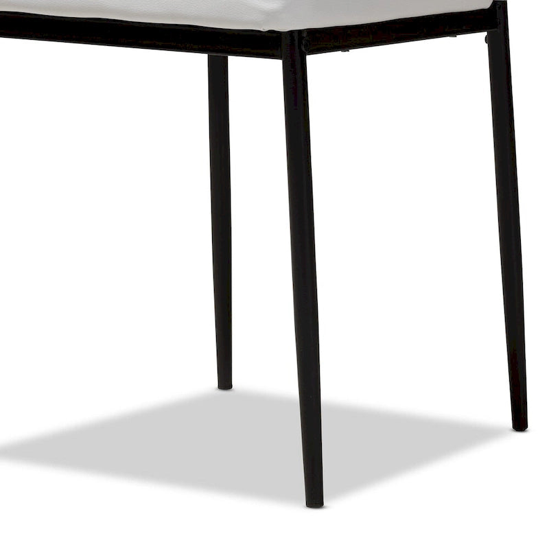 Modern Faux Leather Dining Chair 4-Piece Set by Baxton Studio