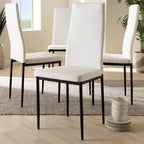 Modern Faux Leather Dining Chair 4-Piece Set by Baxton Studio