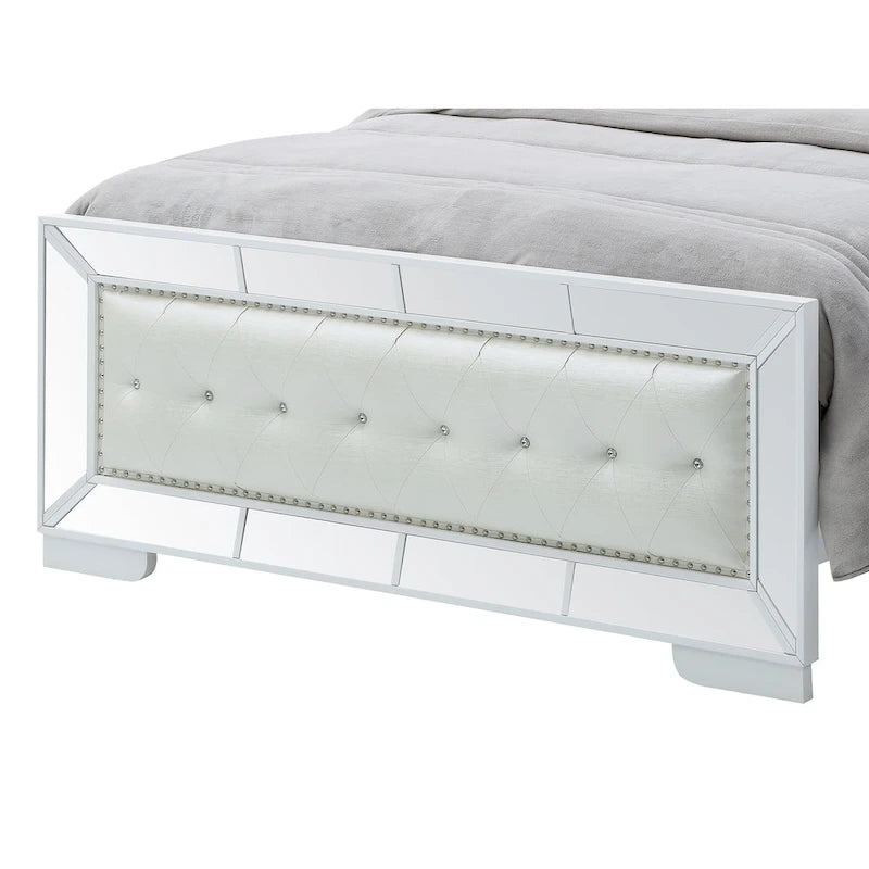 Hollywood Hills White Panel Bed