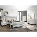 Roundhill Furniture Stout Contemporary White Panel 5-piece Bedroom Set