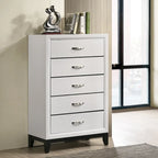 Roundhill Furniture Stout Contemporary White Panel 5-piece Bedroom Set