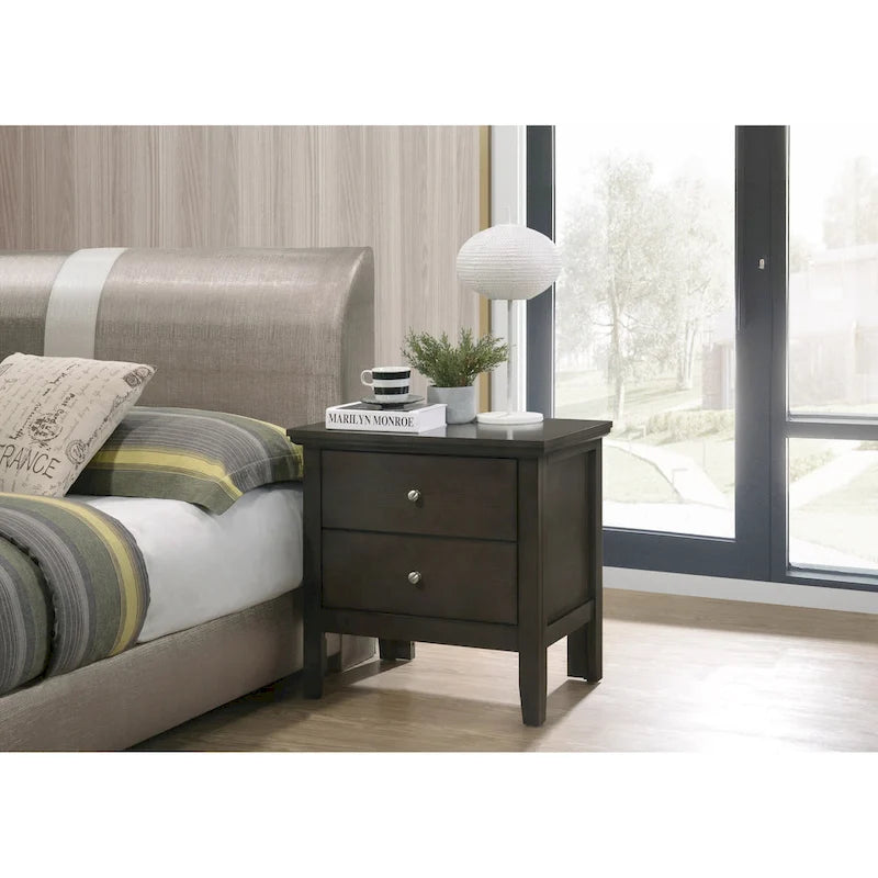 Primo 2-Drawer Nightstand (24 in. H x 19 in. W x 15.5 in. D)