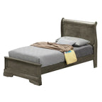 Louis Philippe Sleigh Twin Panel Bed