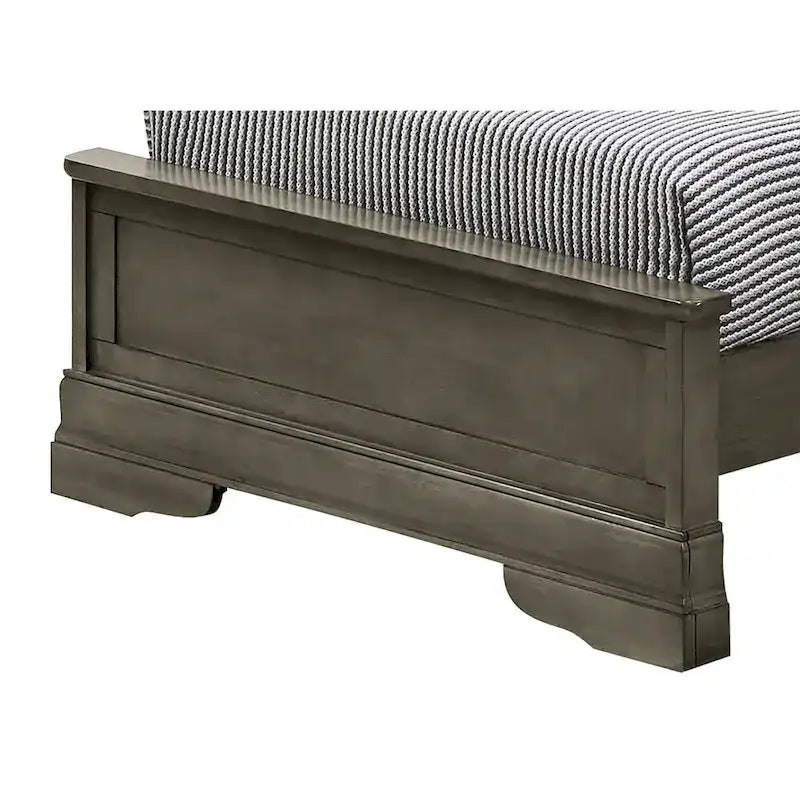Louis Philippe Sleigh Twin Panel Bed
