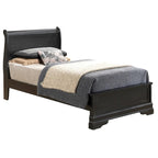 Louis Philippe Sleigh Twin Panel Bed