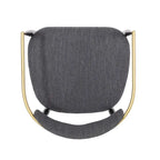 Modern Industrial Elmore Upholstered Dining Chairs (Set of 2) with Iron Frame by Christopher Knight Home