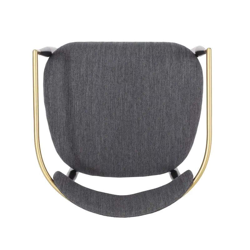 Modern Industrial Elmore Upholstered Dining Chairs (Set of 2) with Iron Frame by Christopher Knight Home