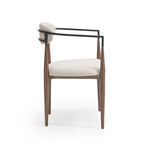 Modern Industrial Elmore Upholstered Dining Chairs (Set of 2) with Iron Frame by Christopher Knight Home