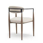 Modern Industrial Elmore Upholstered Dining Chairs (Set of 2) with Iron Frame by Christopher Knight Home