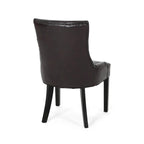 Hayden Contemporary Tufted Bonded Leather Dining Chairs (Set of 4) by Christopher Knight Home
