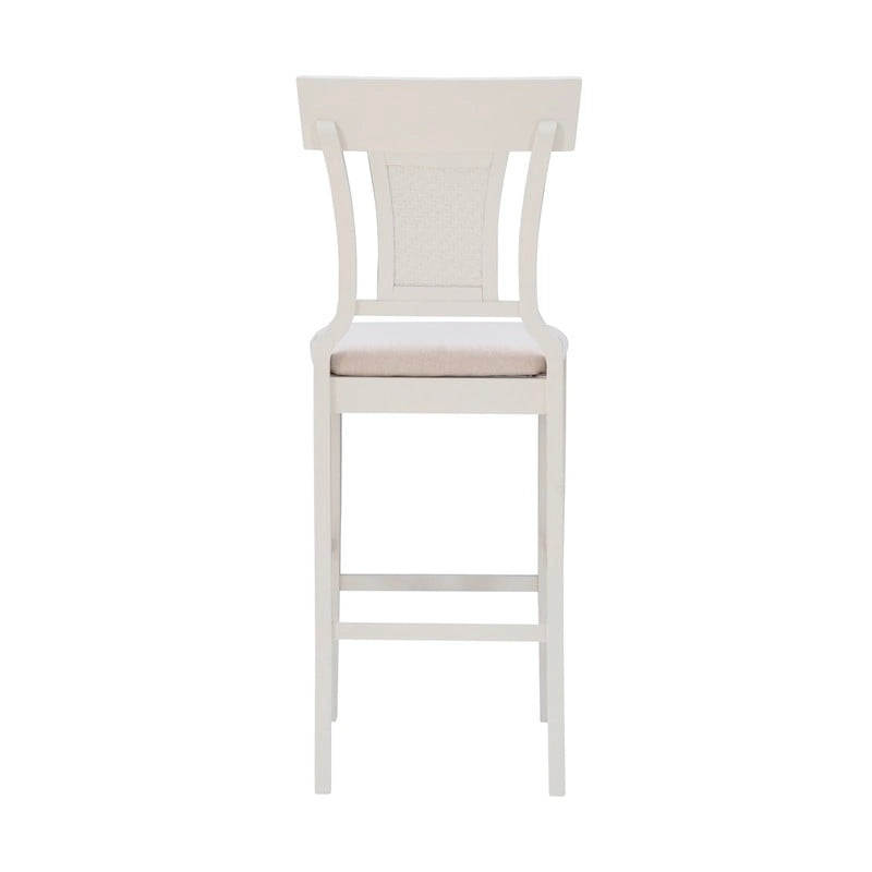 Ryder Handwoven Rattan Farmhouse Bar Stool