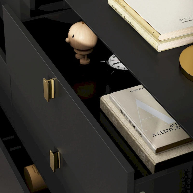 Dresser Modern Dresser for Bedroom, 6 Drawer Double Dresser Sideboard