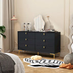 Dresser Modern Dresser for Bedroom, 6 Drawer Double Dresser Sideboard
