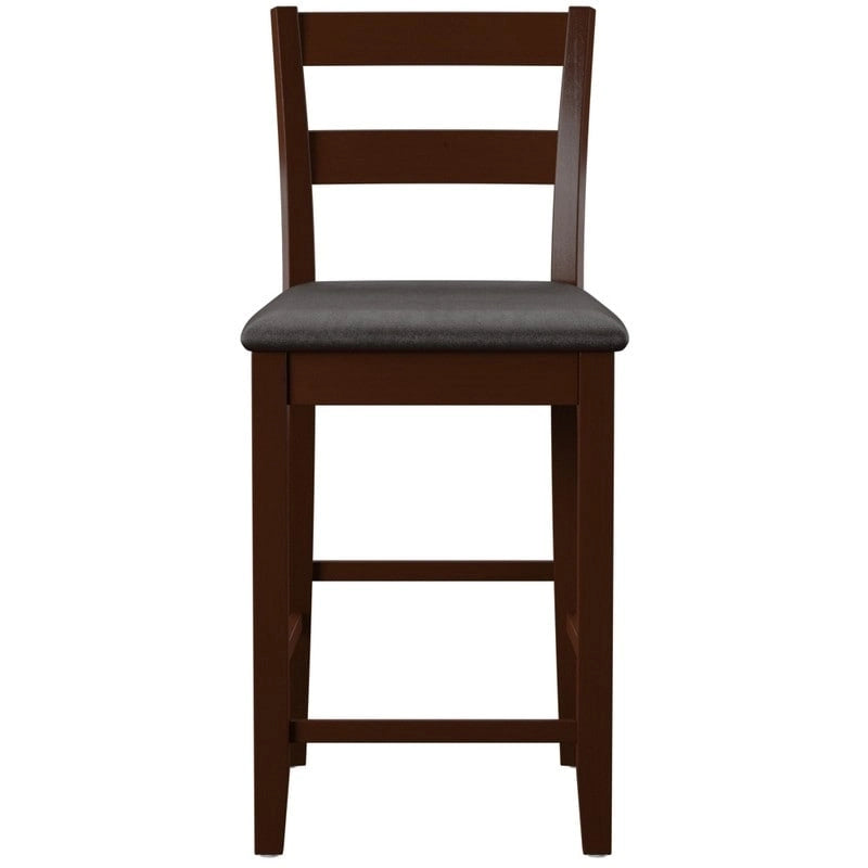 Linon McGrath Espresso Wood Counter Stool