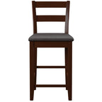 Linon McGrath Espresso Wood Counter Stool
