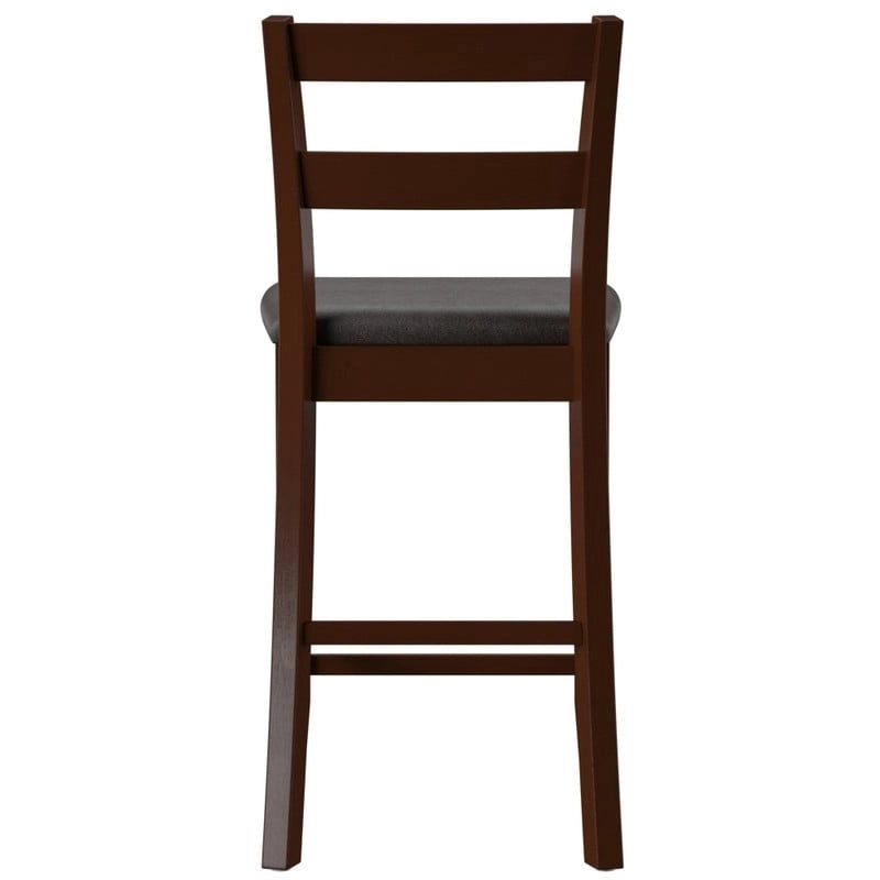 Linon McGrath Espresso Wood Counter Stool