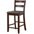 Linon McGrath Espresso Wood Counter Stool