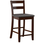Linon McGrath Espresso Wood Counter Stool