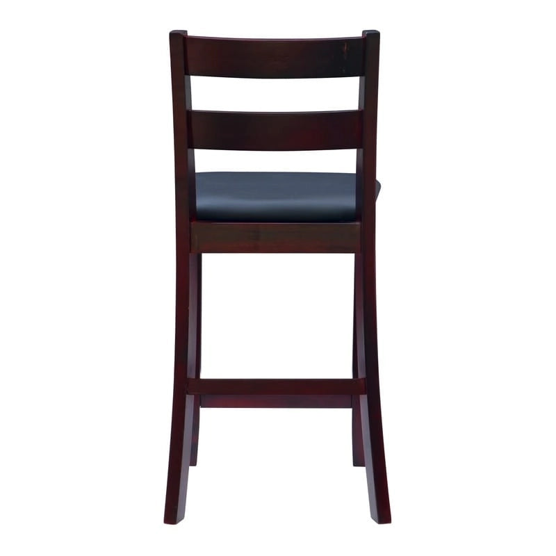 Linon McGrath Espresso Wood Counter Stool