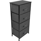 4 Drawer Bedside Nightstand Chest Tower Bedroom Dresser Assorted Colors