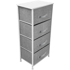 4 Drawer Bedside Nightstand Chest Tower Bedroom Dresser Assorted Colors