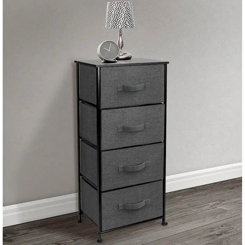 4 Drawer Bedside Nightstand Chest Tower Bedroom Dresser Assorted Colors