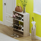 FUFU&GAGA 2 Tiers Shoe Rack Cabinet Shoe Cabinet Space-Saving